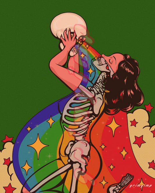 Rainbow X-RAY Babe matte print