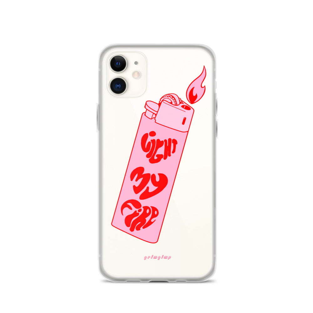 Light My Fire transparent background iPhone Case