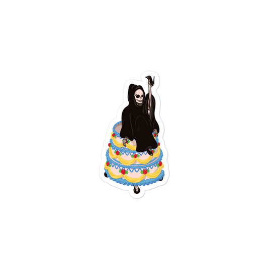 Cake Grim Reaper stickers