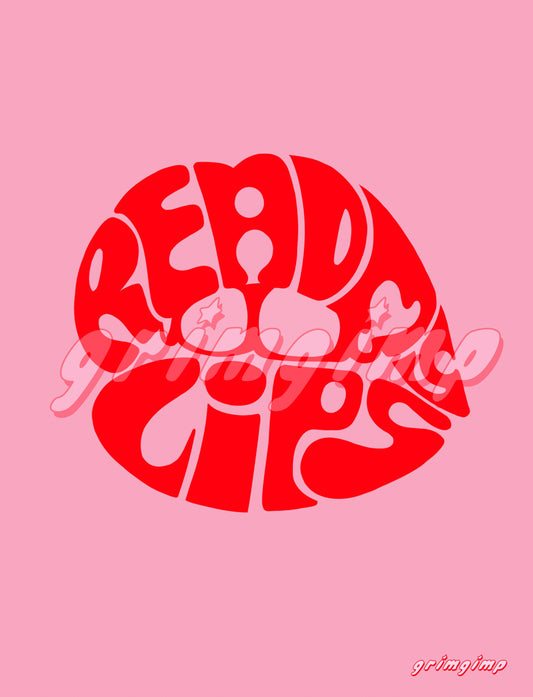 ReadMyLips matte illustration poster